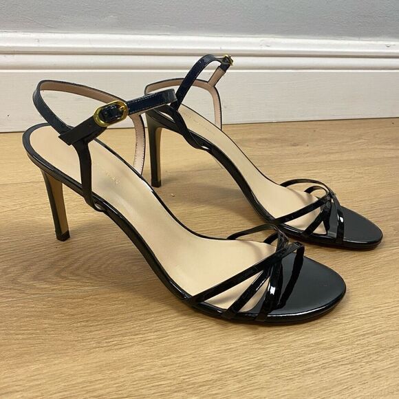 STUART WEITZMAN Starla Strappy Leather Heel Sandals - Picture 4 of 10